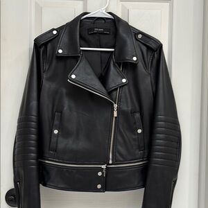 Black Faux leather jacket